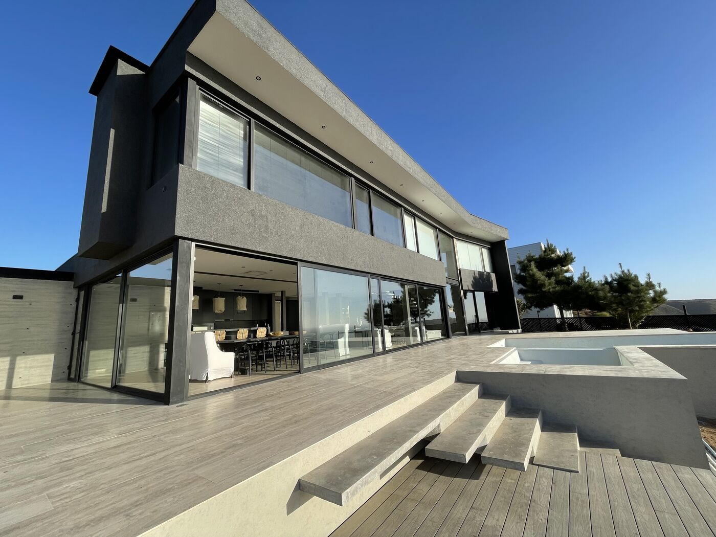 Casa de playa de Tunquén con terraza y piscina